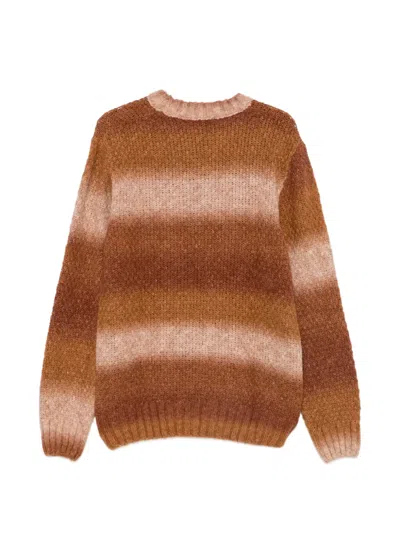 Daniele Alessandrini Gradient-effect Knitted Sweater In Brown