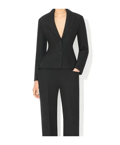 Alaïa Light Wool Single-breasted Jacket In Black