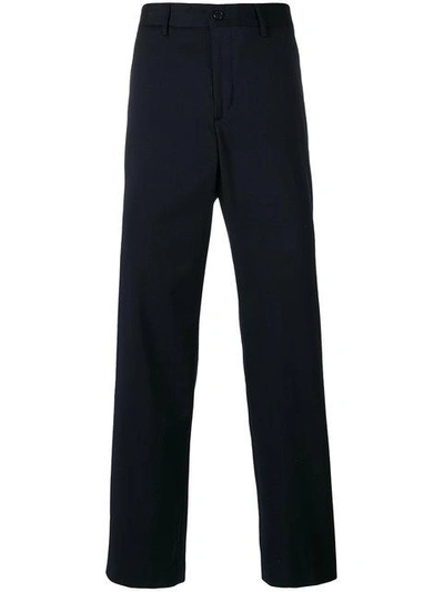 Our Legacy Wide-leg Cotton-corduroy Trousers In Black