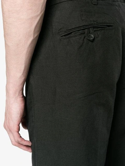 Shop Our Legacy Wide Leg Linen Trousers - Black
