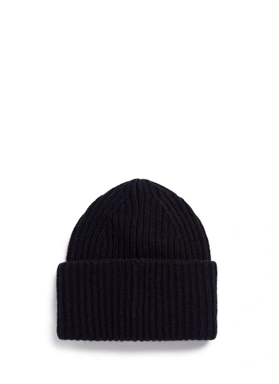 Shop Acne Studios 'pansy' Emoticon Patch Wool Beanie