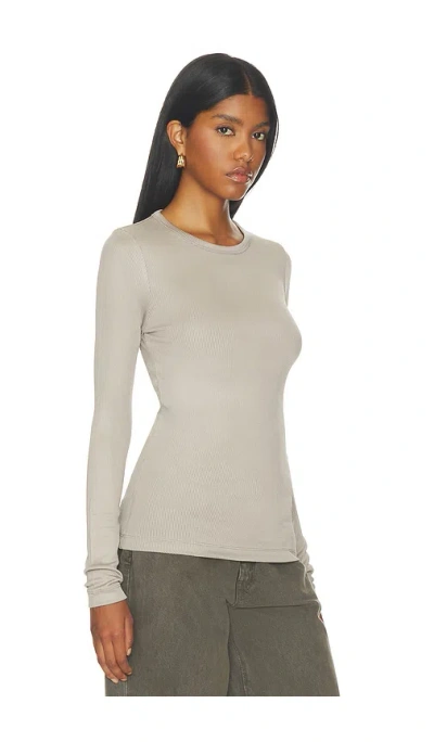 Agolde Delphi Slim Tee In Neutral