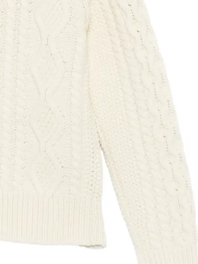 Baracuta 아란 모크 넥 스웨터 In Neutral