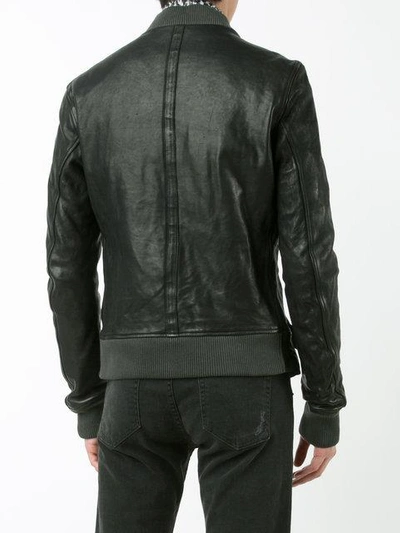 Shop Guidi Colour Block Bomber Jacket In Black