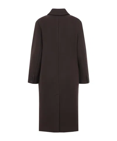 Co Oversized Double-breasted Long At In Green