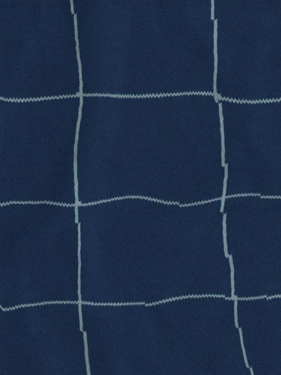 Shop Umd Cashmere Grid Knit Scarf - Blue