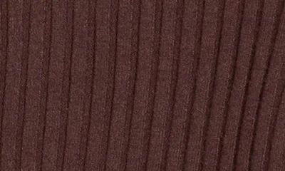 Leith Fitted Button Front Cardigan In Brown