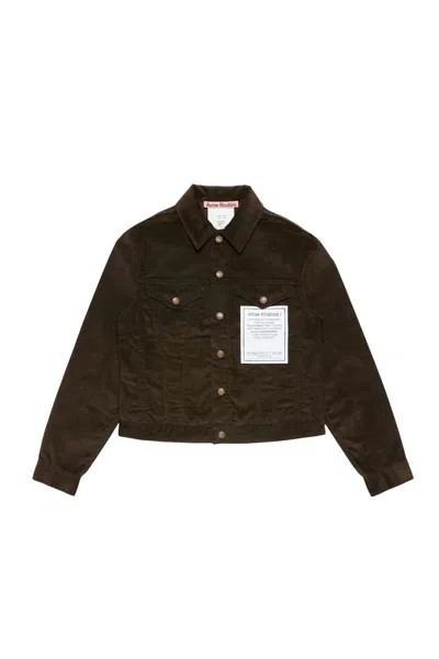 Acne Studios Wowen Jacket In Brown