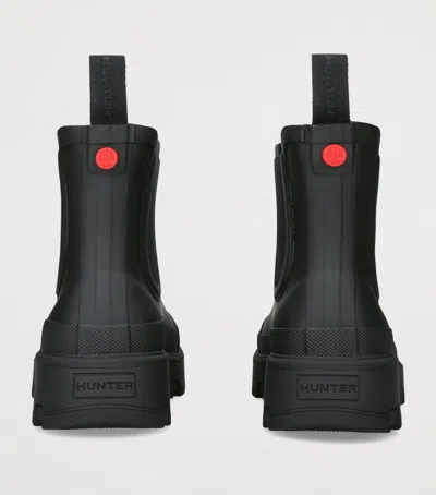 Hunter Elements Elasticated Chelsea Boots In Black
