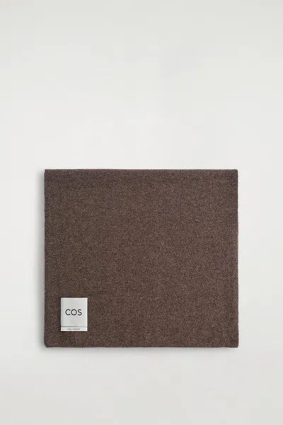 Cos Pure Cashmere Scarf In Brown | ModeSens