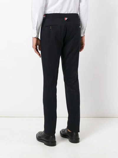 Shop Thom Browne Tailored Trousers In Blue