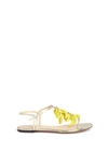 CHARLOTTE OLYMPIA Banana charm mirror leather sandals