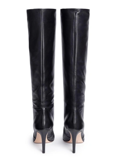 Shop Gianvito Rossi 'dana' Knee High Nappa Leather Boots