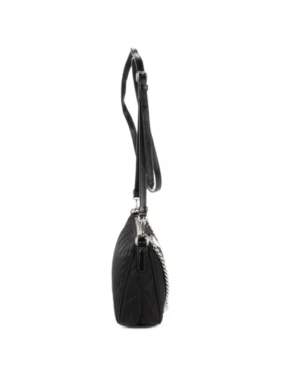 Pre-owned Prada Quilted Chain-link Shoulder Bag In Black