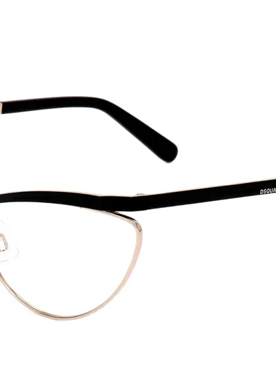 Dsquared2 Cat-eye Frame Glasses In Gold