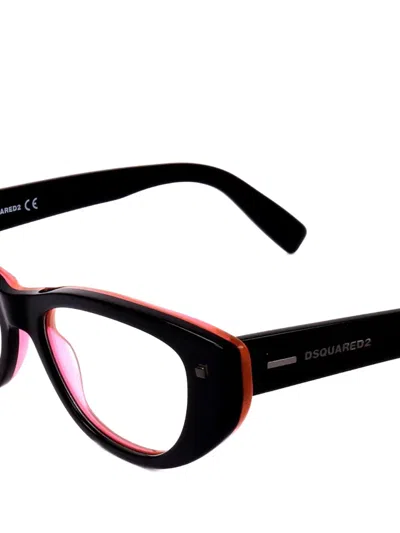 Dsquared2 Cat-eye Frame Glasses In Black