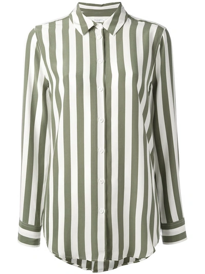 Equipment Crepe De Chine Striped Shirt