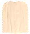 FENDI Silk high neck blouse