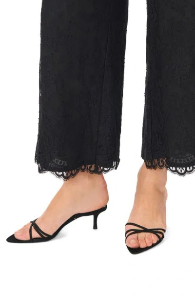 Ted Baker Lace Pull On Wide Leg Pants In Black