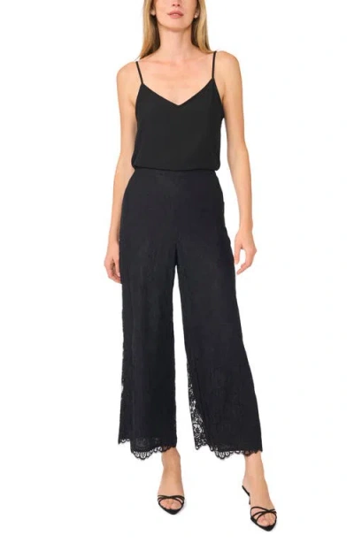 Ted Baker Lace Pull On Wide Leg Pants In Black