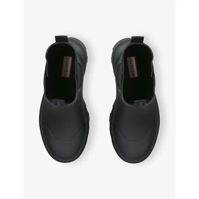 Hunter Elements Elasticated Chelsea Boots In Black