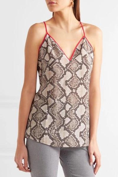 Shop Altuzarra Hammond Printed Silk Crepe De Chine Camisole