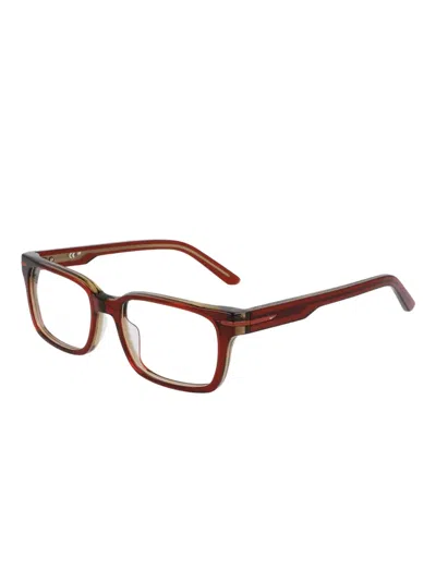 Nike Rectangle Acetate Frames In Brown