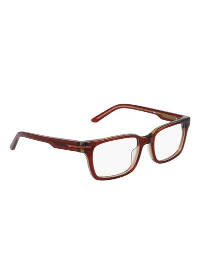 Nike Rectangle Acetate Frames In Brown