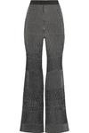 BY MALENE BIRGER Loveli metallic ribbed-knit wide-leg trousers