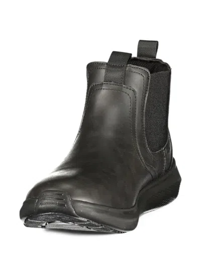 Lumberjack Neil Elasticated-side Panel Ankle Boots In Black