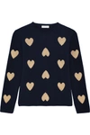 CHINTI & PARKER INTARSIA WOOL AND CASHMERE-BLEND SWEATER