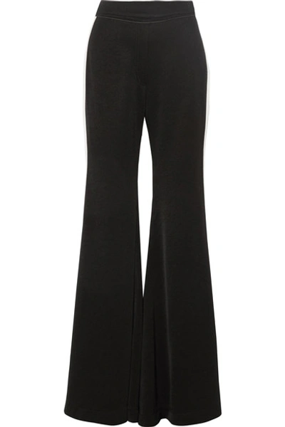 Shop Ellery Lovedolls Striped Crepe De Chine Wide-leg Pants