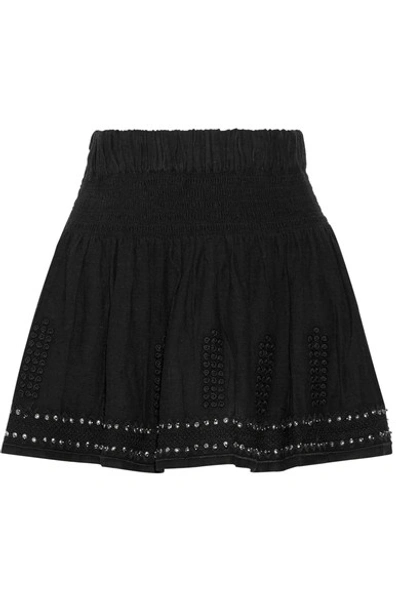 Isabel Marant Étoile Alea Embellished Cotton-blend Gauze Mini Skirt