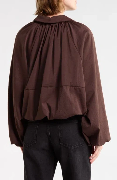 Vigoss Bubble Jacket In Brown