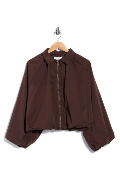 Vigoss Bubble Jacket In Brown