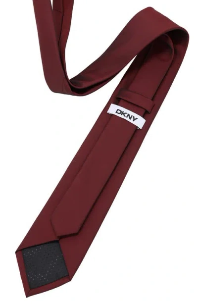 Dkny Matte Solid Tie In Red