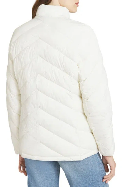 Lands' End Packable Puffer Jacket In White