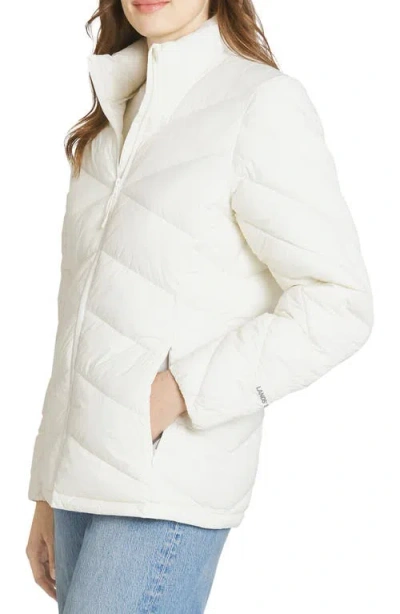 Lands' End Packable Puffer Jacket In White