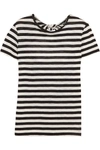 PROENZA SCHOULER Tie-back striped cotton-jersey T-shirt
