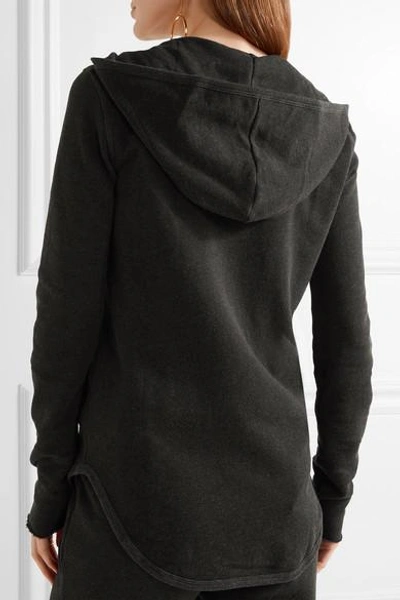 Shop Atm Anthony Thomas Melillo French Cotton-blend Terry Hooded Top