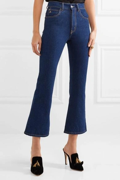 Shop Attico Rosa High-rise Flared Jeans