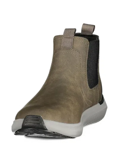 Lumberjack Elasticated-side Pull-tab Ankle Boots In Green
