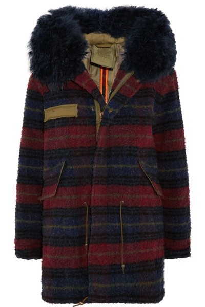 Mr & Mrs Italy Shearling-trimmed Boiled Wool Parka
