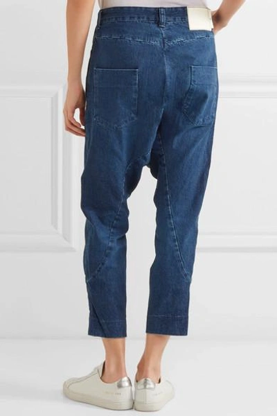 Shop Bassike Super Lo Slung Cropped Boyfriend Jeans