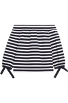J.CREW Off-the-shoulder striped cotton-jersey top