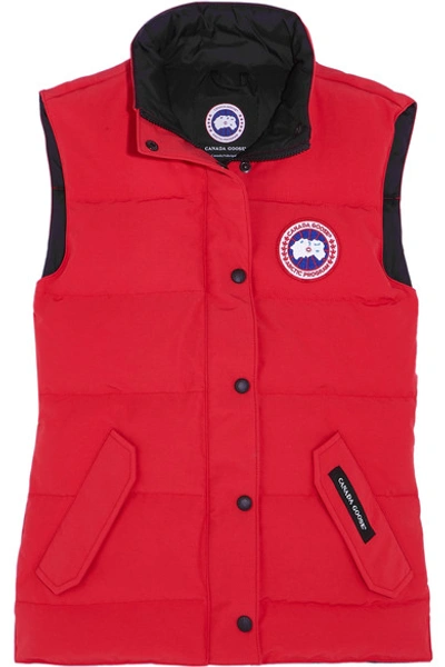 Canada Goose Freestyle Quilted Shell Down Gilet In Red | ModeSens