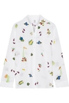 ROSIE ASSOULIN Salad Bar embroidered cotton-voile shirt