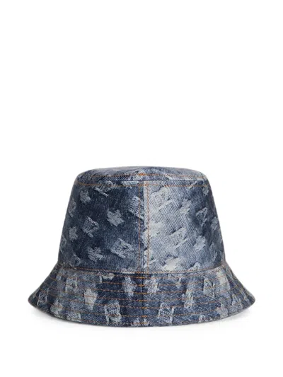 Dsquared2 D2 Monogram Bucket Hat In White