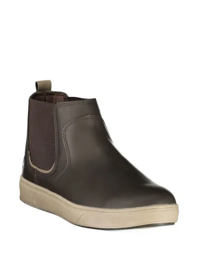 Lumberjack Elasticated-side Ankle Boots In Brown