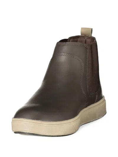 Lumberjack Elasticated-side Ankle Boots In Brown